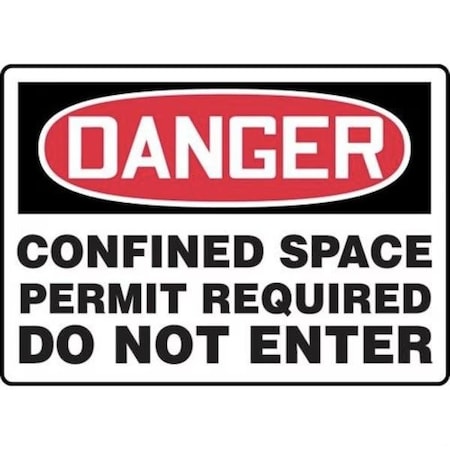 Accuform OSHA DANGER SAFETY SIGN CONFINED FRMCSP122VP FRMCSP122VP